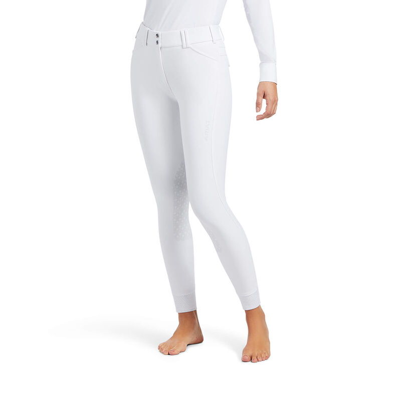 Ariat Hose Damen - Tri Factor Grip Knee Patch Breech Weiß ( YLOVJ-3425 )